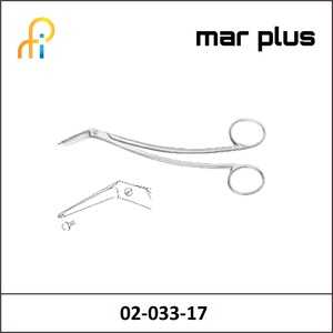 MAR PLUS SCHMIEDEN-TAYLOR NEURO SURGICAL SCISS ANG. 17CM.