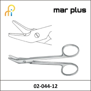MAR PLUS WIRE SCISSORS UNIVERSAL ANGLED 12 CM