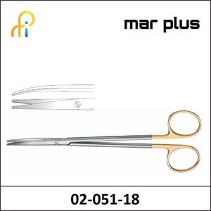 MAR PLUS SERR TC-LIG. SCISS. CVD 18 CM