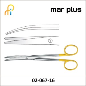 MAR PLUS MAYO-LEXER SCISSORS TUNGSTEN TC CVD 16CM
