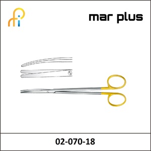 MAR PLUS METZENBAUM-FINO SCISS. TUNGSTEN TC CVD BL/BL 18CM