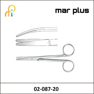 MAR PLUS METZENBAUM-NELSON DISS SCISSORS CVD BL/BL 20CM.