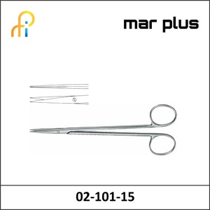 MAR PLUS DISSECT. SCISSORS, SH/SH, STR., 15.5 CM