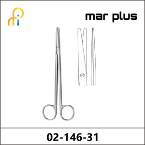 MAR PLUS DISSECTING SCISSORS, STR., STR., 31 CM