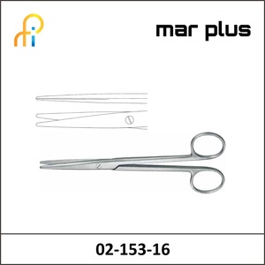 MAR PLUS DISSECTING SCISSORS, LEXER, STR., 16 CM
