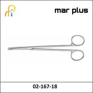 MAR PLUS DISSECT. SCISSORS, FINE, CVD., 18 CM