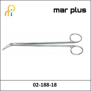 MAR PLUS SCISSORS, ANGLED 60degrees, 18 CM