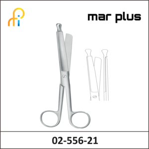 MAR PLUS INTESTINAL SCISSORS, BUTTON END, 21.5 CM