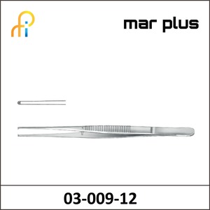 MAR PLUS SEMKEN TISSUE FORCEPS 1:2 TEETH STR 12.5CM