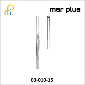 MAR PLUS SEMKEN TISSUE FORCEPS 1:2 TEETH STR 15CM