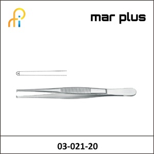 MAR PLUS STANDARD TISSUE FORCEPS 1:2 TEETH STR 20CM