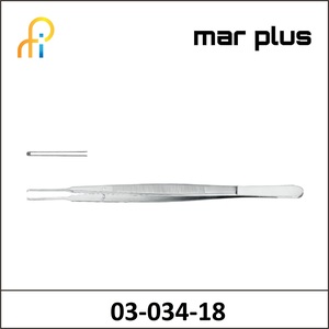 MAR PLUS GERALD DISSECTING FORCEPS 1X2 STR 18CM