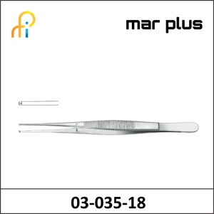 MAR PLUS POTTS-SMITH DISSECTING FORCEPS STR 1X2 T 18CM