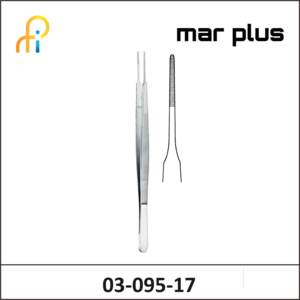 MAR PLUS DRESSING FORCEPS, GERALD, STR., 17.5 CM