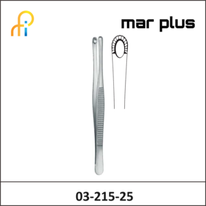MAR PLUS TISSUE FORCEPS, RUSSIAN-TYPE, 25.5 CM
