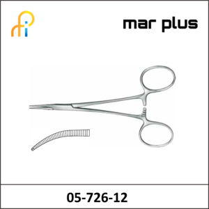 MAR PLUS FORCEPS, HALSTED-MOSQUITO, 1X2 T., CVD., 12.5 CM