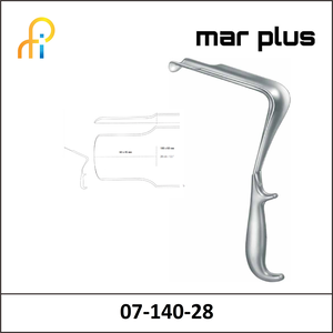 MAR PLUS PELVIS RETRACTOR, 180X60 MM, 28 CM