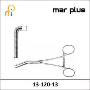 MAR PLUS ATR. VASC. FORCEPS, DARDIK, 90degrees, 13.5 CM