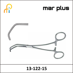 MAR PLUS ATR. VASCULAR FORCEPS, SATINSKY, 15.5 CM