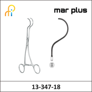 MAR PLUS ATR. FORCEPS, DALE, LARGE, 18.5 CM
