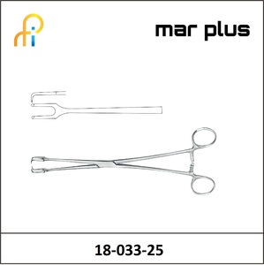 MAR PLUS TENACULUM FORCEPS STR 2X2 T., 25 CM