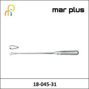 MAR PLUS UTER. CURETTE 9 MM, BL., RIG. 31 CM