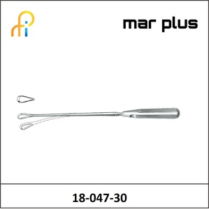 MAR PLUS UTER. CURETTE 7 MM, BL., MALL.,30.5 CM