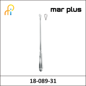 MAR PLUS UTER. CURETTE, 9 MM, SH., RIG., 31 CM