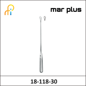 MAR PLUS UTER. CURETTE, 6 MM, BL., RIG., 30.5 CM