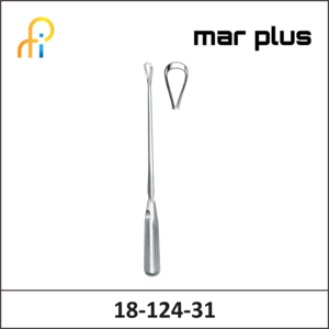 MAR PLUS UTER. CURETTE, 16 MM, BL., RIG., 31 CM