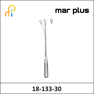 MAR PLUS UTER. CURETTE, 6 MM, BL., MALL., 30.5 CM