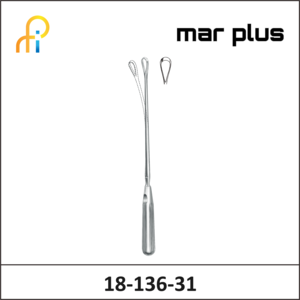 MAR PLUS UTER. CURETTE, 11 MM, BL., MALL., 31 CM