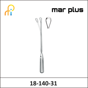 MAR PLUS UTER. CURETTE, 16 MM, BL., MALL., 31 CM