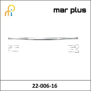MAR PLUS JANSENDOUBLE EAR CURETTE SH 16 CM