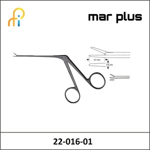 MAR PLUS STANDARD MICRO-EAR FORCEPS 4X0.8 MM