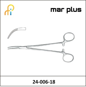 MAR PLUS SCHNIDT TONSIL FORCEPS CVD. 18.5 CM