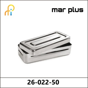 MAR PLUS INSTR. BOX, LID W. BUTTON, 200X100X50 MM