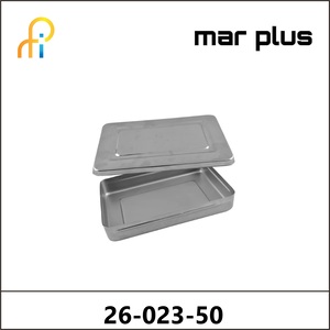 MAR PLUS INSTR. BOX, LID W. BUTTON, 260X150X50 MM