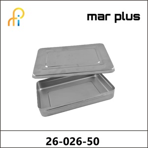 MAR PLUS INSTR. BOX, LID W. BUTTON, 325X275X50 MM
