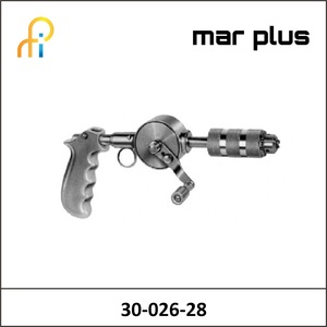 MAR PLUS CHUCK HAND DRILL W/JACOBS 280MM
