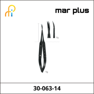 MAR PLUS MICRO SCISSORS CVD.SH/SH 140MM
