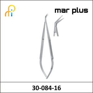MAR PLUS MICRO SCISSORS S/B 45degreesANGLED 165MM