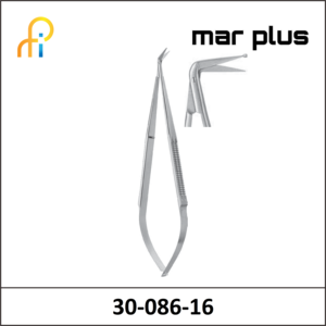 MAR PLUS MICRO SCISSORS S/B 90degreesANGLED 165MM