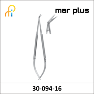 MAR PLUS MICRO SCISSORS 45degreesFINE 165MM