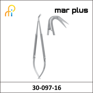 MAR PLUS MICRO SCISSORS 125degreesFINE 165MM