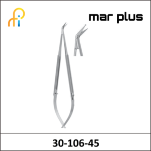MAR PLUS MIC.SCISSORS RD HDL 45degreesS/B 165MM