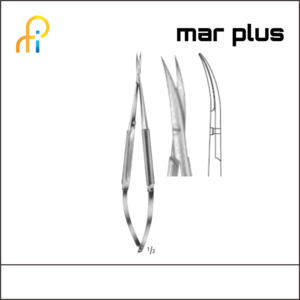 MAR PLUS MICRO-SCISSORSRND-HDLCVD S/S145MM