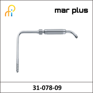 MAR PLUS COOLEY SUCTION TUBE 90degrees265MM 9MM TIP