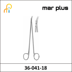 MAR PLUS DIETRICH VESSEL SCISSORS 25DG 180MM