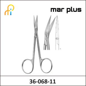 MAR PLUS IRIS SCISSORS LAT ANG S/S110MM